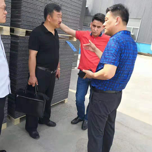 热烈欢迎土库曼斯坦中空塑料建筑模板经销商莅临我厂参观